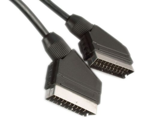 Powertech Καλώδιο Scart 21pin σε Scart 21pin, 5m