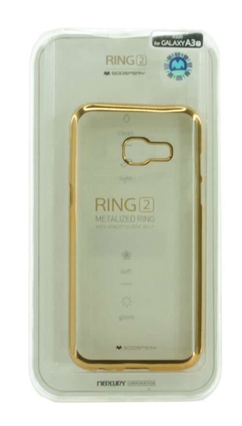 MERCURY Θήκη Ring 2 για Samsung A3 2017, Gold