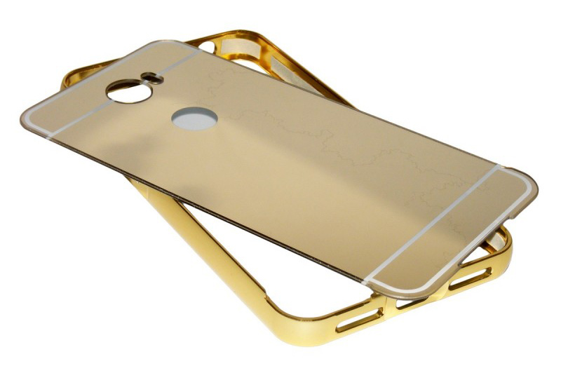 POWERTECH Θήκη Metal Mirror για Huawei Y3II, Gold