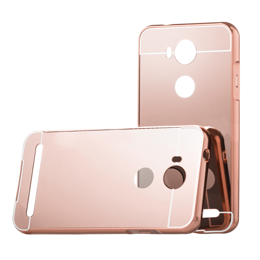 POWERTECH Θήκη Metal Mirror για Huawei Y3II, Rose Gold