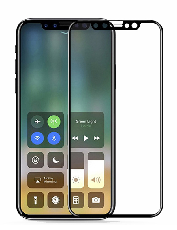 POWERTECH Tempered Glass 3D Full Face για iPhone X, Black