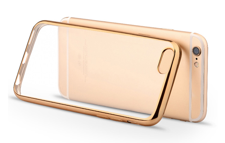 POWERTECH Θήκη Metal TPU για iPhone 7/8, Gold