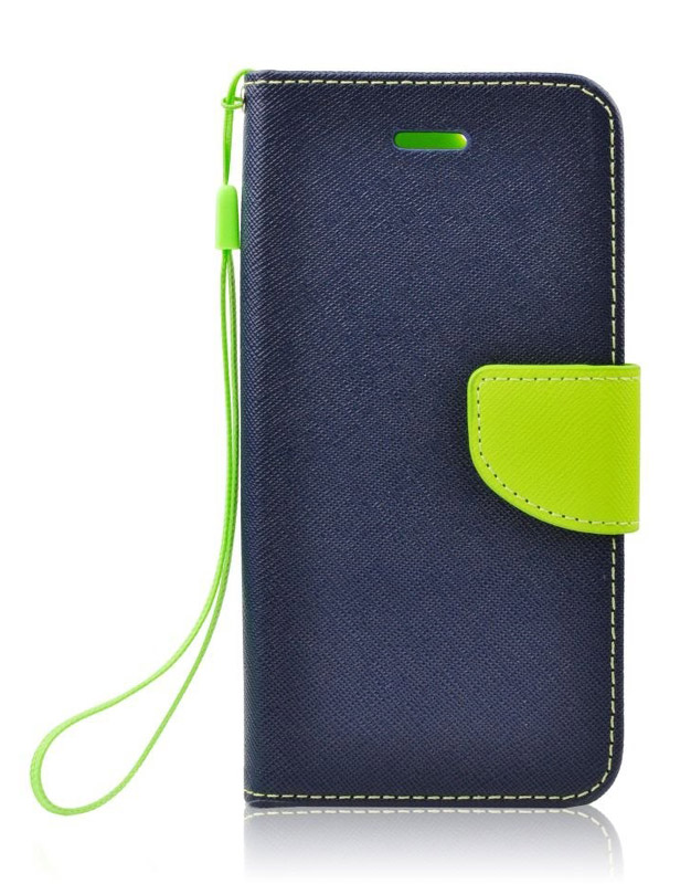 POWERTECH Θήκη Fancy Book για Huawei Y6II/Honor 5A, Navy-Lime
