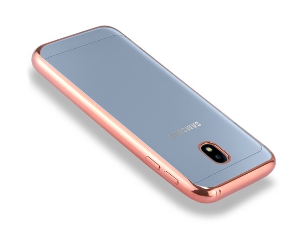 POWERTECH Θήκη Metal TPU για Samsung J7 2017 EU, Rose Gold
