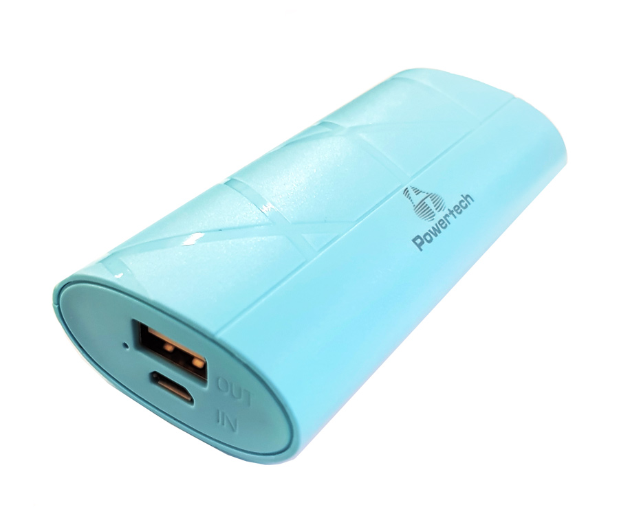 POWERTECH Power Bank Pocket 3000mAh, USB, Micro Input, Blue