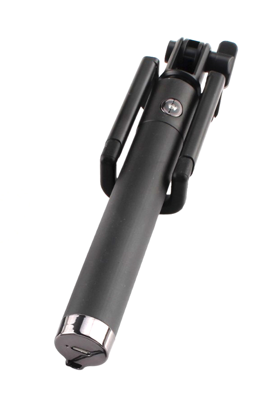 LOCUST Selfie stick, Bluetooth, 80cm, ασημί
