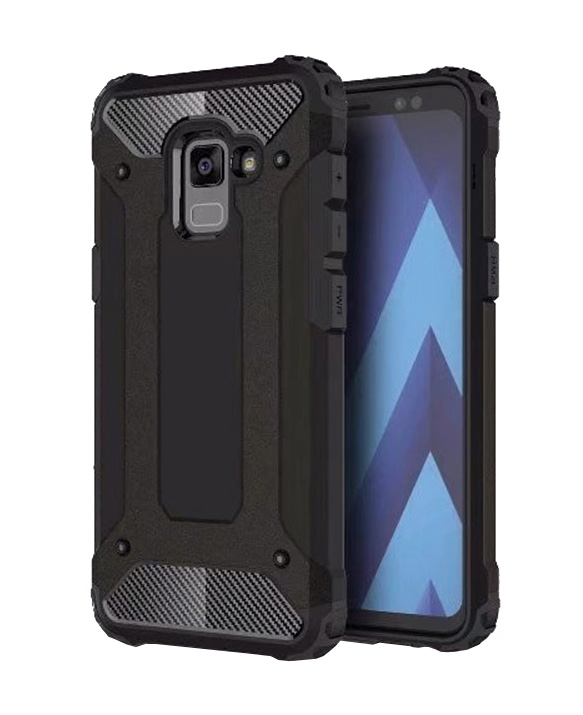 POWERTECH θήκη Hybrid Protect για Samsung Galaxy A8 2018, μαύρη