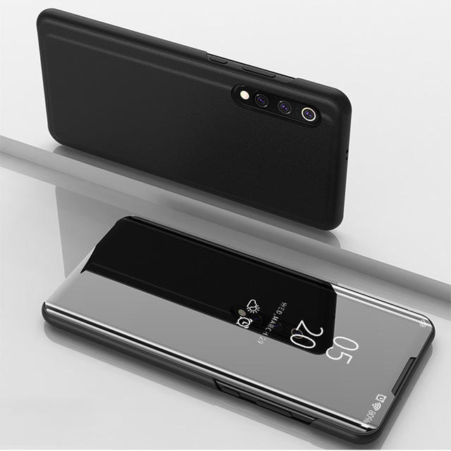 .Bakeey Flip Smart Sleep Mirror Window View Bracket Protective Case For Xiaomi Mi 9 / Xiaomi Mi9 Transparent Edition -