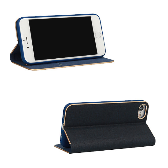 Vennus Book Case with frame for Samsung Galaxy A42 5G navy - Image 3