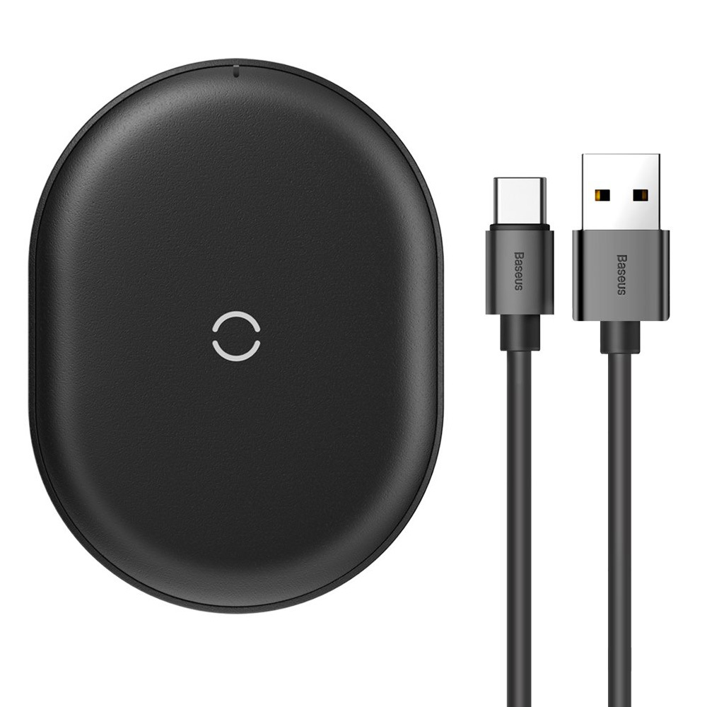 Baseus Induction Charger COBBLE + Type C cable (WXYS-02) White