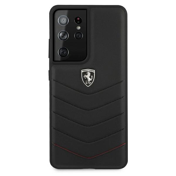 Original Case FERRARI - Hard Case Off Track Quilted FEHQUHCS21LBK - Samsung S21 Ultra Galaxy G998 Black - Image 3