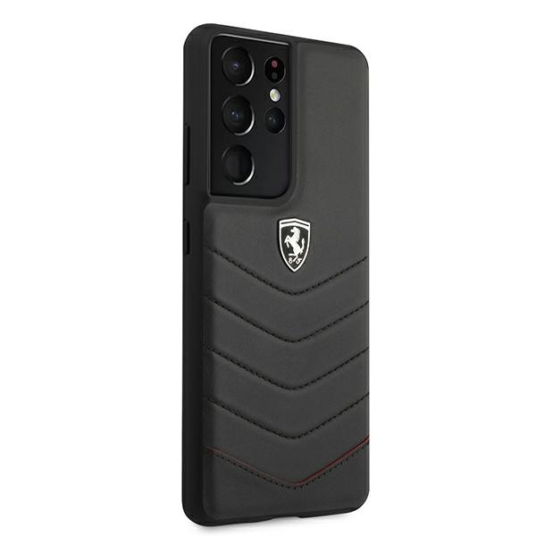 Original Case FERRARI - Hard Case Off Track Quilted FEHQUHCS21LBK - Samsung S21 Ultra Galaxy G998 Black - Image 4