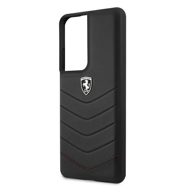 Original Case FERRARI - Hard Case Off Track Quilted FEHQUHCS21LBK - Samsung S21 Ultra Galaxy G998 Black - Image 6
