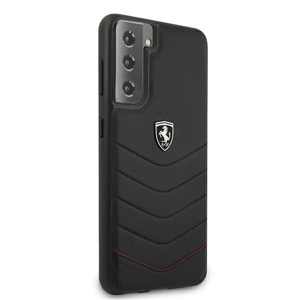 Original Case FERRARI - Hard Case Off Track Quilted FEHQUHCS21MBK - Samsung S21 Plus Galaxy G996 Black - Image 4