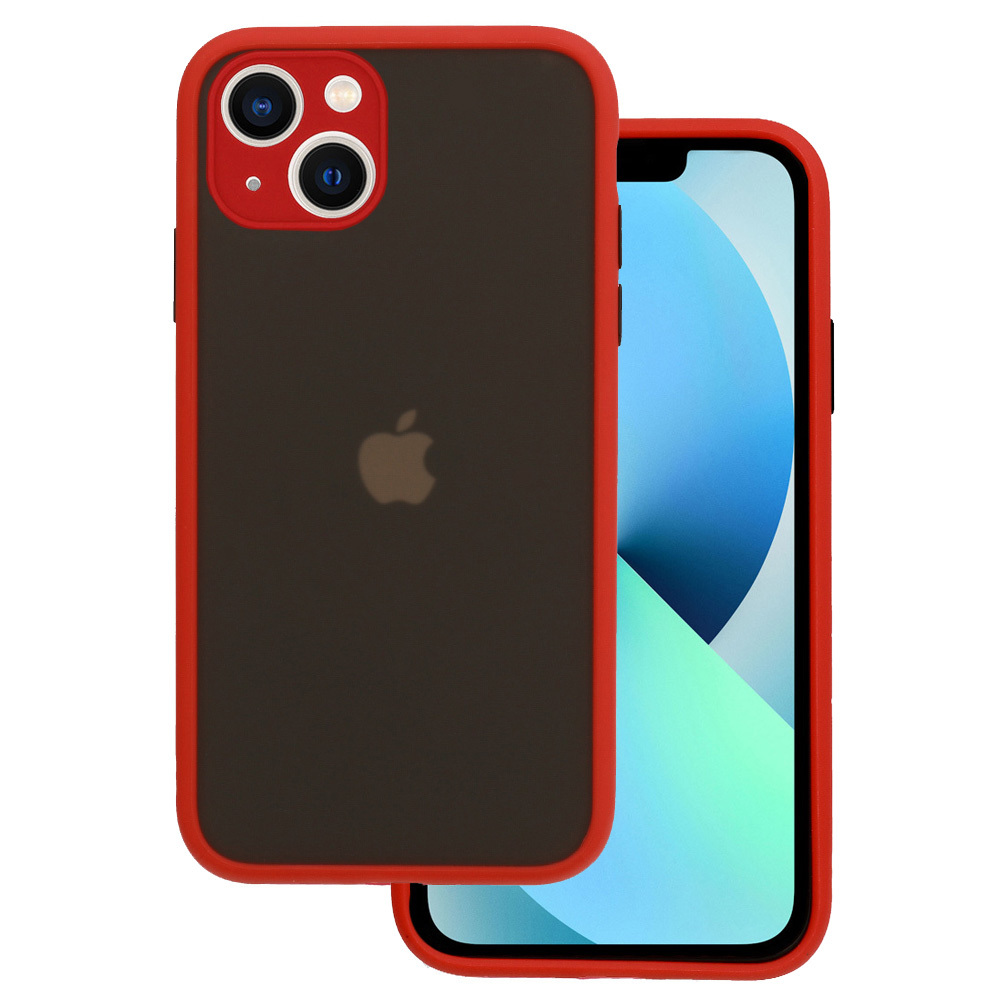 Vennus Color Button Bumper for Samsung Galaxy S21 FE Red